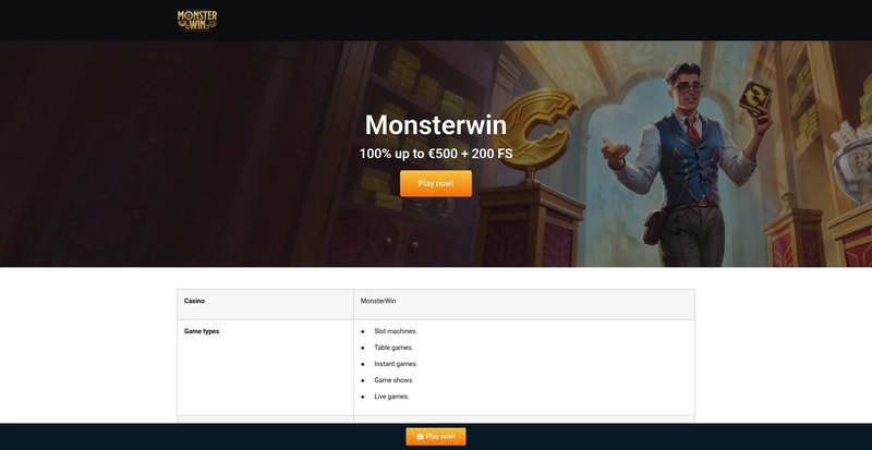 Plongez dans l'expérience de jeu parfaite avec Monsterwin Casino en ligne, monsterwin casino